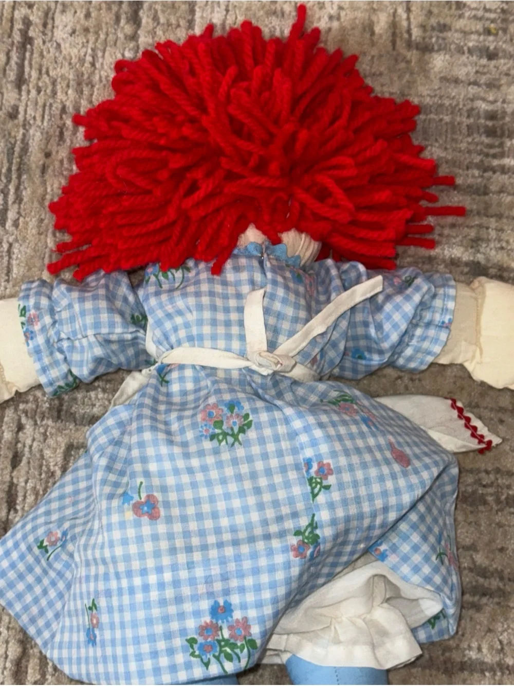 Raggedy Anne 10” Vinatge rag doll
